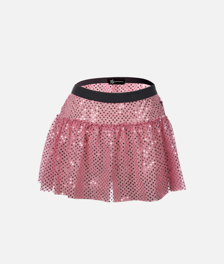light pink running skirt Sparkle Athletic