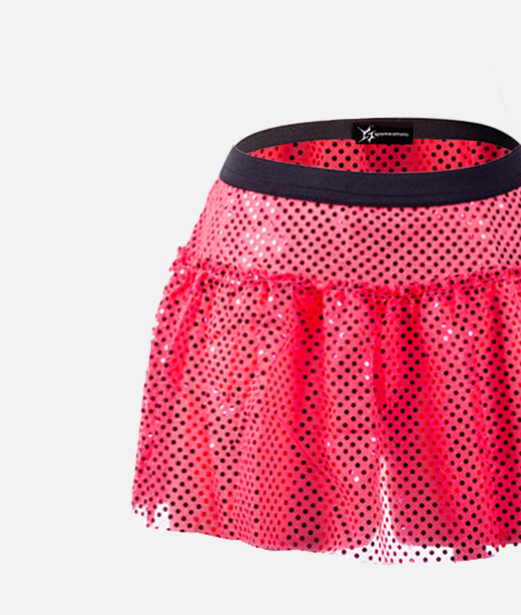 Pink Sparkle Running Skirt