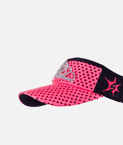 Pink Tiara Sparkle Headsweats Running Visor