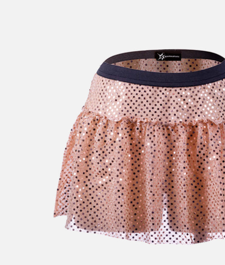 Rose Gold Sparkle Running Skirt