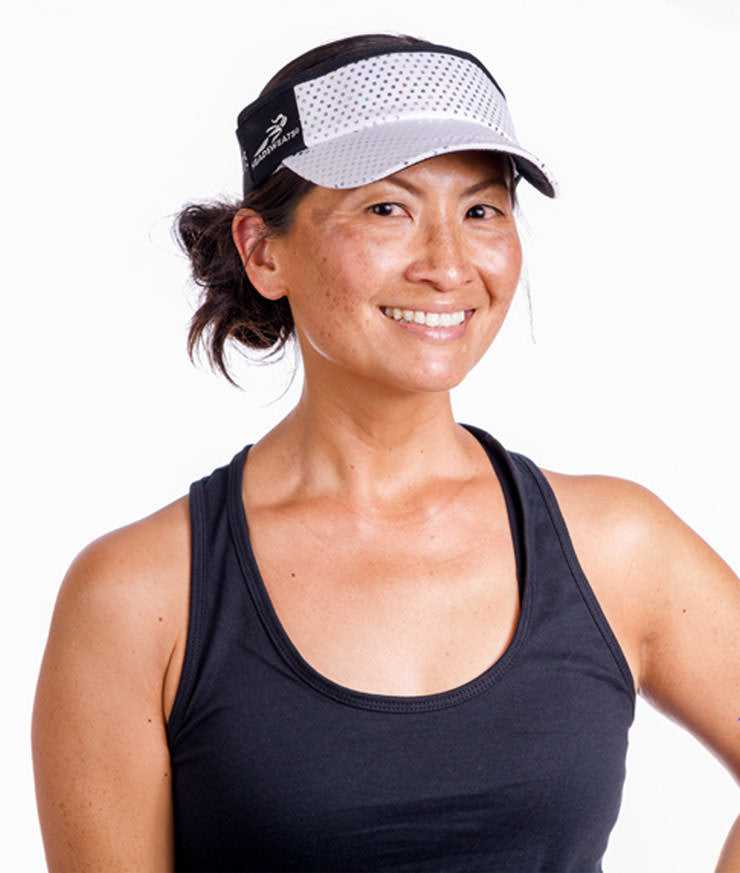 White Sparkle Headsweats Running Visor – Sparkle Athletic
