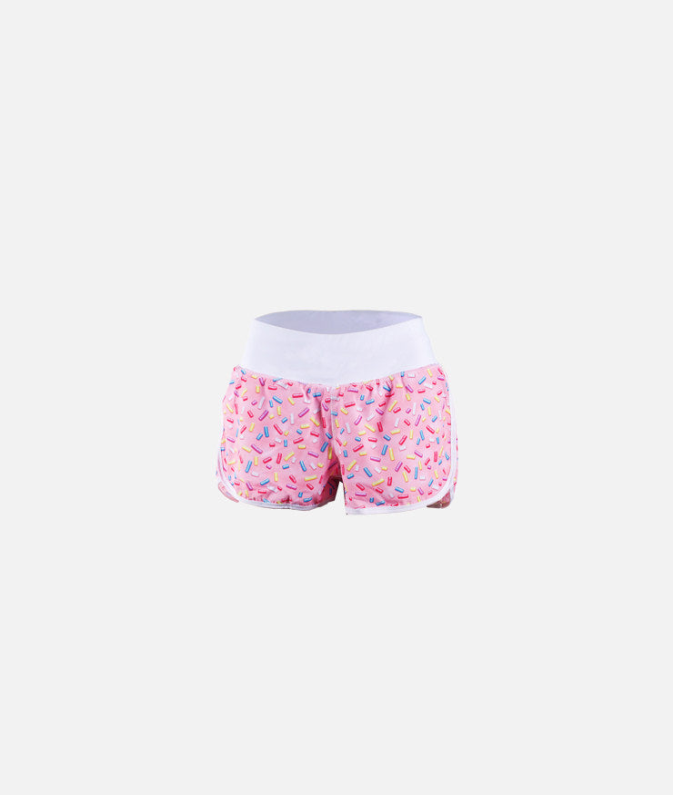 Pink Sprinkles 2-in-1 Pocket Running Shorts